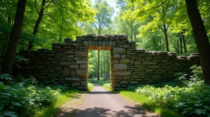 Fototapeta premium gate in the park