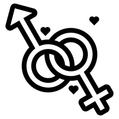 man and woman couple symbol icon