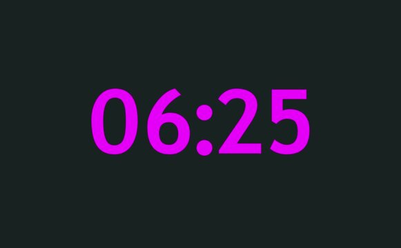 Animated countdown icon shows circular timer shrinking from full to empty over seven minutes, numerals ticking down smoothly, subtle glow pulsing each second visually calmly.
