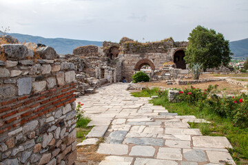 The castle and the tomb of Saint John in Selcuk Ephesus, Turkey