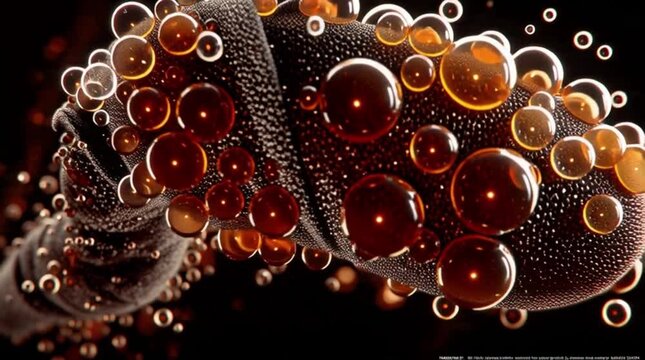 Abstract Parasite Surface Medical Visualization