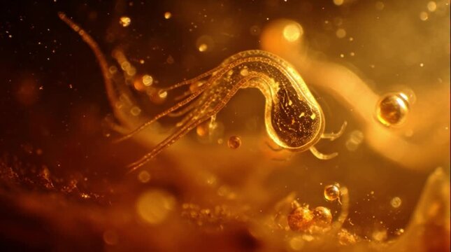 Onchosphere Larva Magnified Medical Animation
