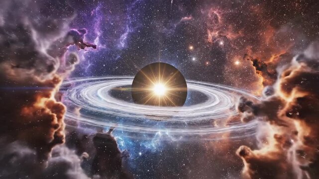 Shimmering particle field rapidly transitioning across the screen, mimicking the birth of a star system within a highly energetic cosmic nebula star, system, vibrant