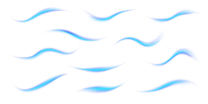 Dynamic neon lines swirl across a dark background. Bright sparks scatter in digital motion. Futuristic trails convey speed and energy. PNG
