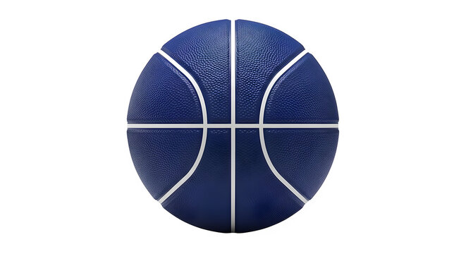 Blue basketball isolated on transparent background