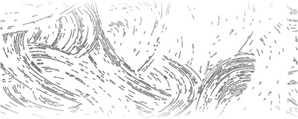 Strokes in different directions of black paint on a white background. Graffiti element. Design template for the design of banners,