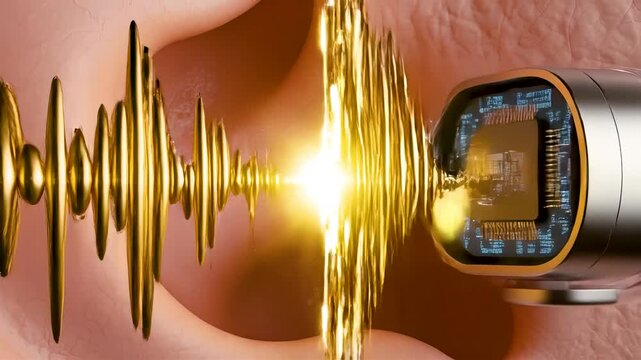 Digital Hearing Aid Amplification Inside the Ear Canal Showing Signal Processing From Weak Acoustic Waves to Clear Eardrum Vibration