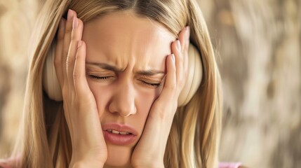 Fototapeta premium Understand and Manage Tinnitus – Prioritize Cause Identification, Targeted Interventions, and Holistic Care for Auditory Comfort and Quality of Life