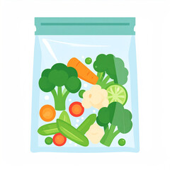 Mrożonka mrożone warzywa ilustracja