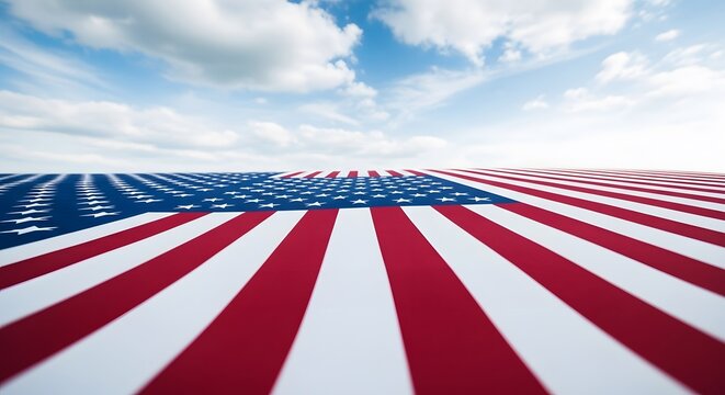 Memorial day tribute honoring fallen heroes under american flag
