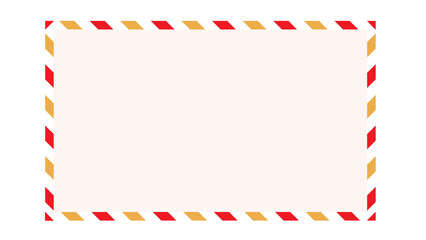 Fototapeta premium Simple Red and Gold Diagonal Stripe Border Frame with Copy Space - Festive Geometric Design