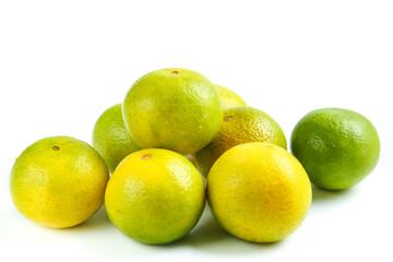 Fresh Yellow and Green Limes - Citrus Fruit Close-up