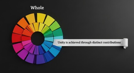 Color Wheel Demonstrating Unity in Design Concepts