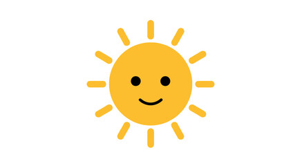 Happy Smiling Sun Icon