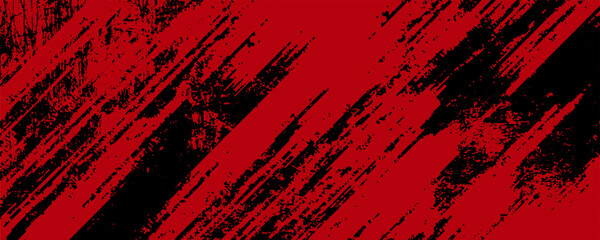 Grunge texture effect background. Distressed rough dark abstract textured. Black isolated on red. Graphic design element vintage style decoration concept grunge vector red black modern