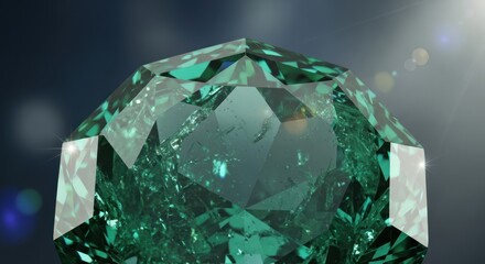 diamond on green background