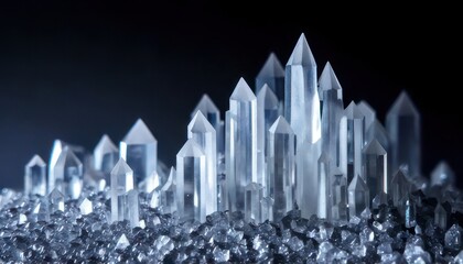 Captivating Crystal Cluster - A Symphony of Light and Form in Mineral Beauty.