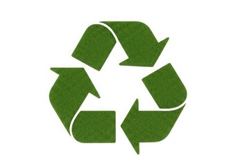 Obraz premium Recycling symbol representing sustainability and environmental conservation efforts
