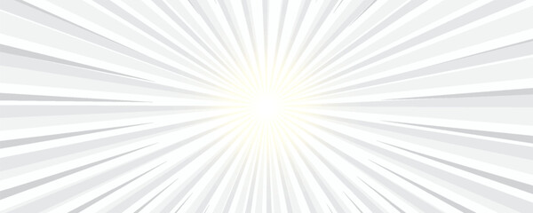 Comic book black and white radial lines background. Manga speed frame. Super hero action. Vector illustration