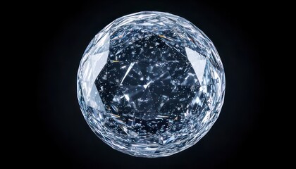 Captivating Diamond Sphere - A Glimpse into the World of Precious Gems.