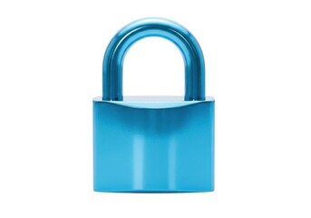 Fototapeta premium Secure and protected with a bright blue open padlock symbolizing freedom and safety