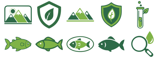 Green Ecology Icon Set