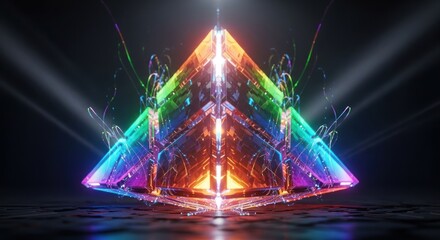 abstract christmas tree