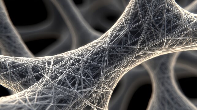 pla nanofiber network sem microstructure scientific background