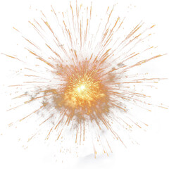 Fototapeta premium PNG Single firework exploding fireworks explosion night.