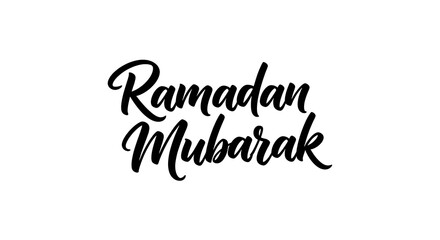 Ramadan Mubarak elegant calligraphy text for Islamic holiday greeting