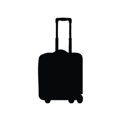 Luggage Bag silhouette icon vector flat design.
