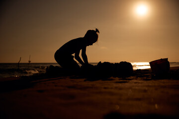 young man on the beach