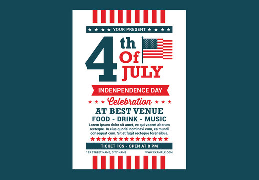4th of July Flyer Template