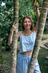 young woman in the park