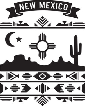 New Mexico cultural symbols desert landscape icons