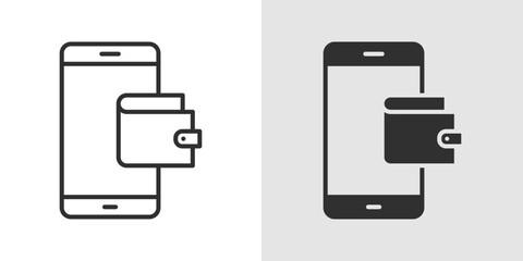 Wallet Payment Icon representing digital payments, secure transactions, and cashless finance.