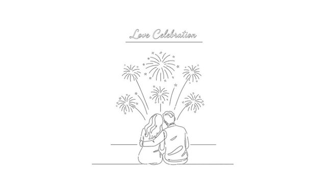 Love Celebration &ndash; Valentine Line Art