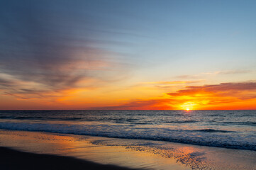 Obraz premium Winter Seaside Sunrise