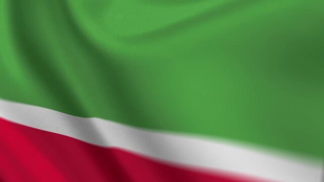 Chechen Republic Waving Flag