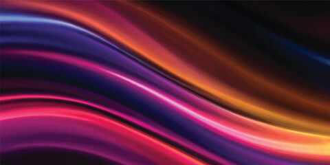 Fototapeta premium Abstract colorful purple background featuring flowing silk waves and a smooth satin texture in a luxury motion design backdrop