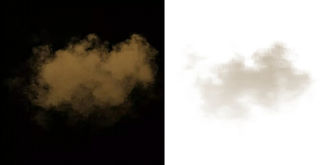 Brown smoke clouds drifting across dark fantasy abstract background  © Ольга Гордеева