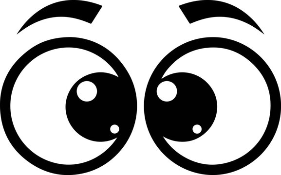 Curious Cartoon Googly Eyes Illustration