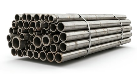 Fototapeta premium stack of metal pipes