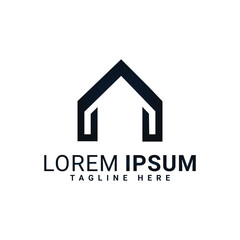 logo, company, house, logotype, template, construction, real estate, illustration, sign, business, icon, vector, symbol, design, button, concept, home, blue