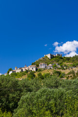 Fototapeta premium Trigance village, medieval castle on a hill in Provence, France