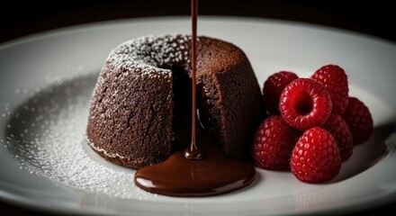 chocolate cake on a plate