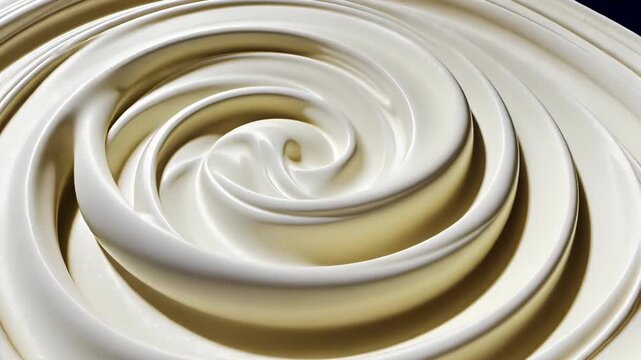 Creamy Swirl of Whipped Texture in Soft Tones