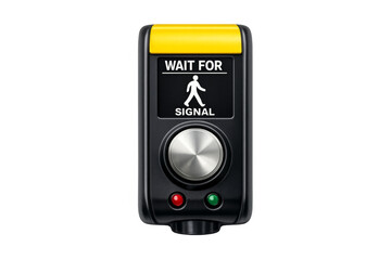 Pedestrian crossing button waiting for walk signal