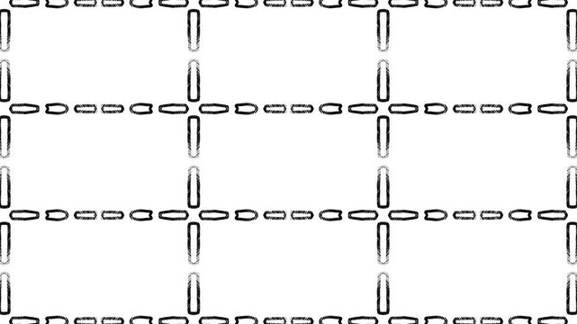 3x3 Blank Grid with Black Borders. Multi-Panel. Nine-Section Framework. Rows and Columns