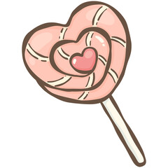 heart shaped lollipop